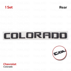 Logo โลโก้ "COLORADO" 8 ชิ้น สีดำด้าน สำหรับ Chevrolet Colorado Z71 ปี 2012-2020